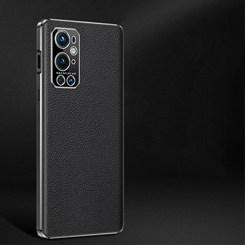 Funda Lujo Cuero Carcasa JB2 para OnePlus 9 Pro 5G Negro