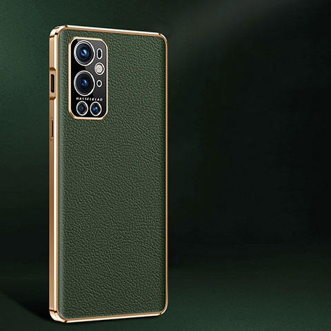 Funda Lujo Cuero Carcasa JB2 para OnePlus 9 Pro 5G Verde