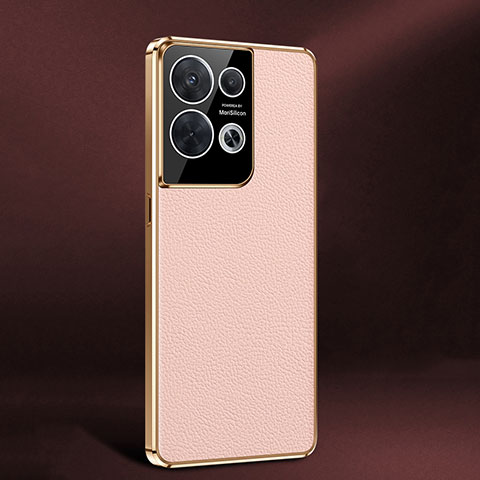 Funda Lujo Cuero Carcasa JB2 para Oppo Reno8 5G Rosa