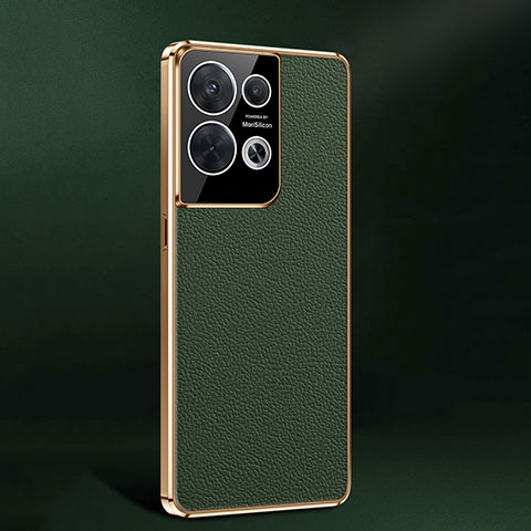 Funda Lujo Cuero Carcasa JB2 para Oppo Reno9 5G Verde