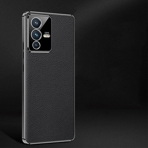 Funda Lujo Cuero Carcasa JB2 para Vivo V23 Pro 5G Negro