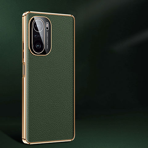 Funda Lujo Cuero Carcasa JB2 para Xiaomi Redmi K40 5G Verde