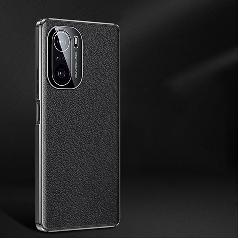 Funda Lujo Cuero Carcasa JB2 para Xiaomi Redmi K40 Pro 5G Negro