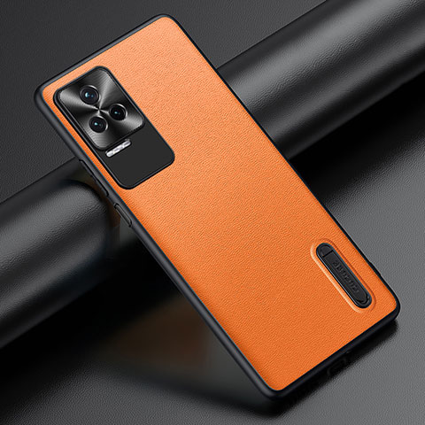 Funda Lujo Cuero Carcasa JB3 para Xiaomi Redmi K50 5G Naranja