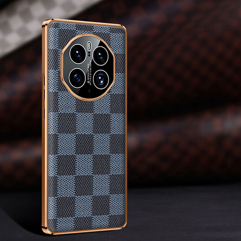 Funda Lujo Cuero Carcasa JB4 para Huawei Mate 50 Pro Azul