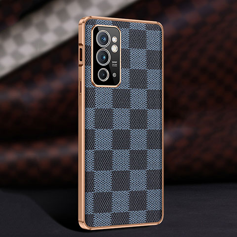 Funda Lujo Cuero Carcasa JB4 para OnePlus 9RT 5G Azul