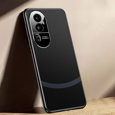 Funda Lujo Cuero Carcasa JB4 para Oppo Reno10 Pro+ Plus 5G Negro