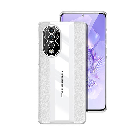 Funda Lujo Cuero Carcasa JB5 para Huawei Honor 80 5G Blanco