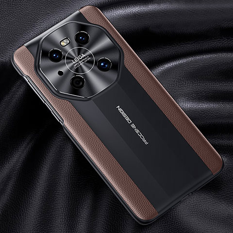 Funda Lujo Cuero Carcasa JB5 para Huawei Mate 40 Pro Marron