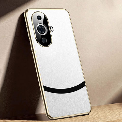 Funda Lujo Cuero Carcasa JL1 para Huawei Nova 11 Blanco