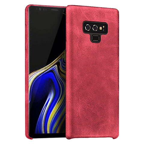 Funda Lujo Cuero Carcasa L01 para Samsung Galaxy Note 9 Rojo