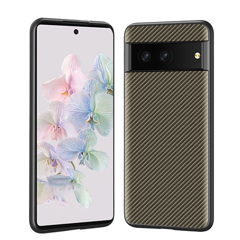 Funda Lujo Cuero Carcasa LC2 para Google Pixel 7 5G Oro