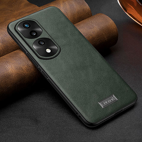 Funda Lujo Cuero Carcasa LD1 para Huawei Honor 70 Pro 5G Verde