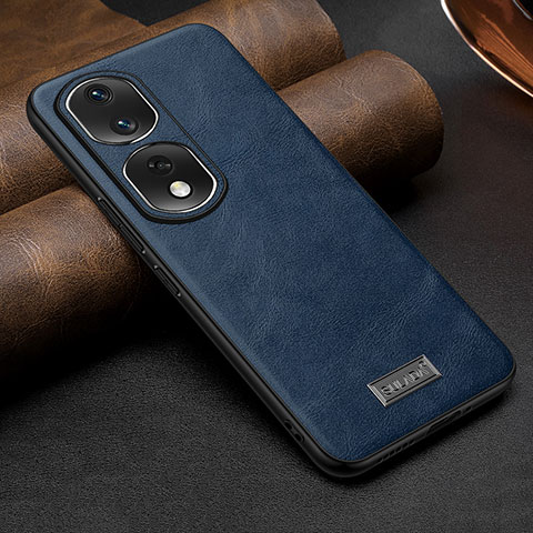 Funda Lujo Cuero Carcasa LD1 para Huawei Honor 80 Pro 5G Azul