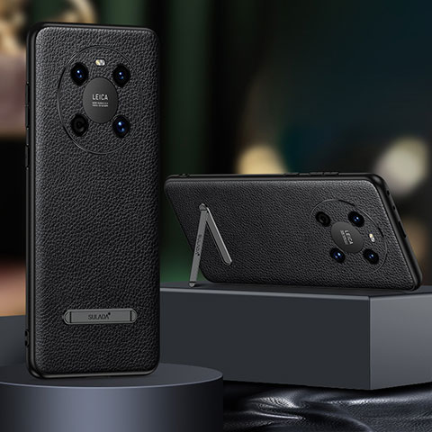 Funda Lujo Cuero Carcasa LD1 para Huawei Mate 40 Negro