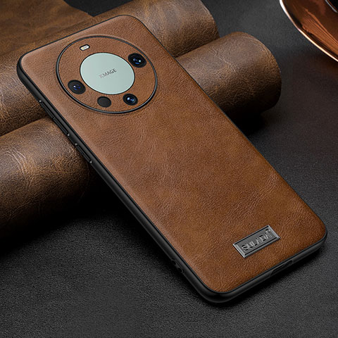 Funda Lujo Cuero Carcasa LD1 para Huawei Mate 60 Pro+ Plus Marron