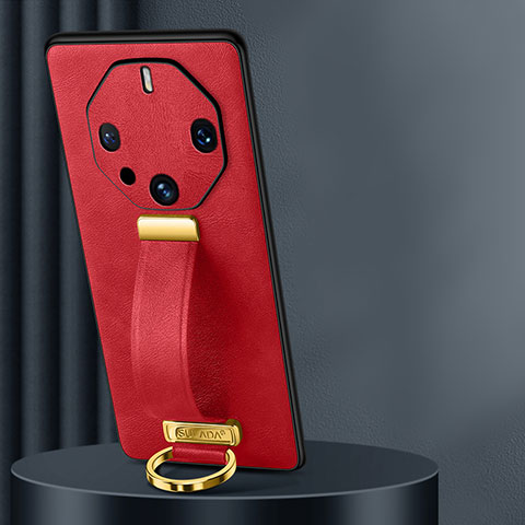 Funda Lujo Cuero Carcasa LD1 para Huawei Mate 60 RS Ultimate Rojo