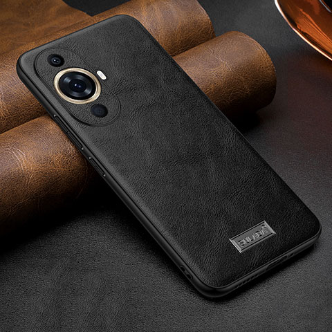 Funda Lujo Cuero Carcasa LD1 para Huawei Nova 11 Negro