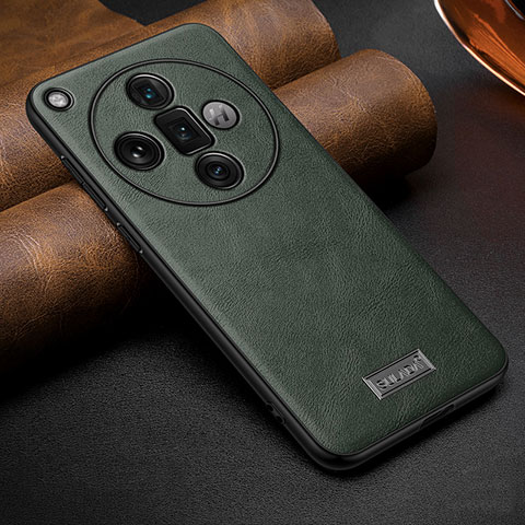 Funda Lujo Cuero Carcasa LD1 para Oppo Find X7 Ultra 5G Verde