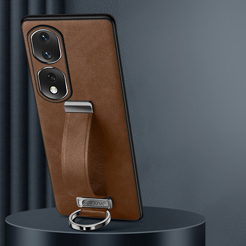 Funda Lujo Cuero Carcasa LD2 para Huawei Honor 80 Pro 5G Marron