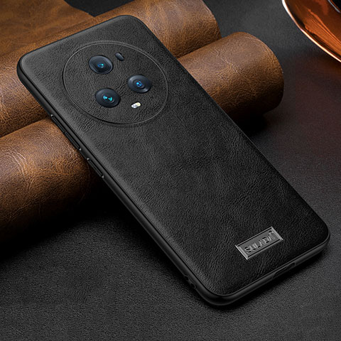 Funda Lujo Cuero Carcasa LD2 para Huawei Honor Magic5 Pro 5G Negro