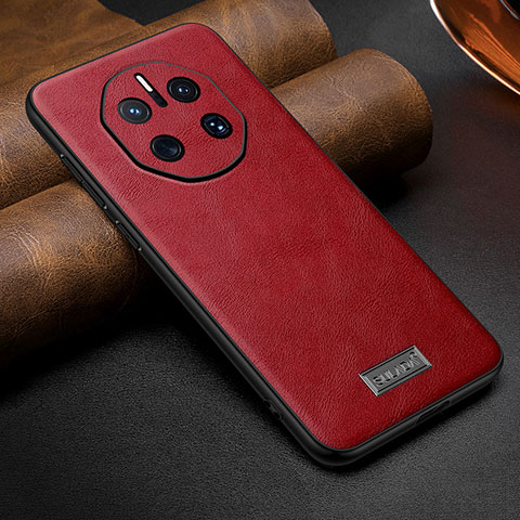 Funda Lujo Cuero Carcasa LD2 para Huawei Mate 50 RS Rojo