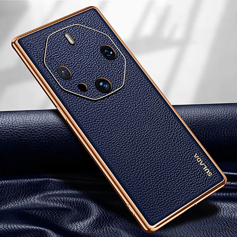 Funda Lujo Cuero Carcasa LD2 para Huawei Mate 60 RS Ultimate Azul