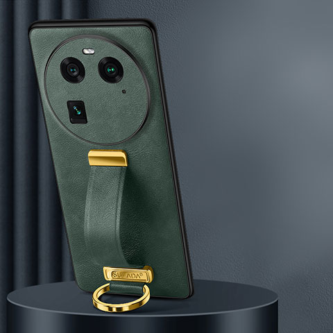 Funda Lujo Cuero Carcasa LD2 para Oppo Find X6 Pro 5G Verde