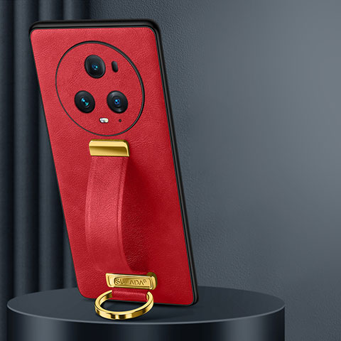 Funda Lujo Cuero Carcasa LD3 para Huawei Honor Magic5 Pro 5G Rojo