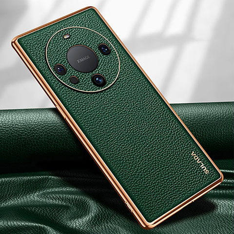 Funda Lujo Cuero Carcasa LD3 para Huawei Mate 60 Pro+ Plus Verde