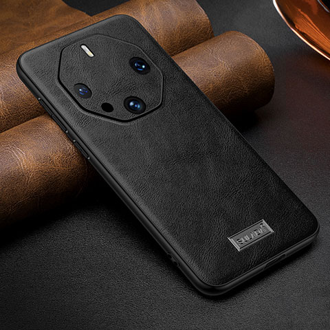 Funda Lujo Cuero Carcasa LD3 para Huawei Mate 60 RS Ultimate Negro