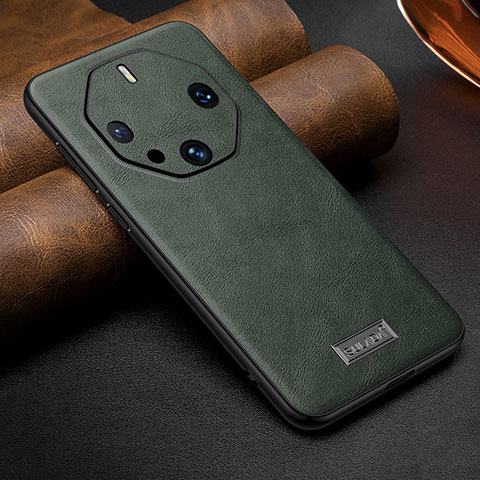 Funda Lujo Cuero Carcasa LD3 para Huawei Mate 60 RS Ultimate Verde