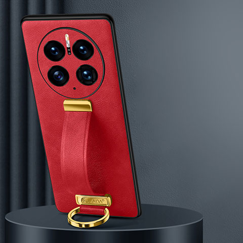 Funda Lujo Cuero Carcasa LD5 para Huawei Mate 50 Pro Rojo