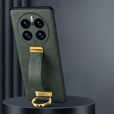 Funda Lujo Cuero Carcasa LD5 para Huawei Mate 50 Pro Verde