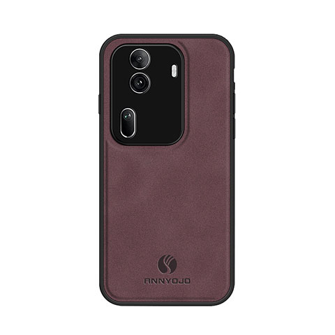 Funda Lujo Cuero Carcasa LS1 para Oppo Reno11 Pro 5G Rojo