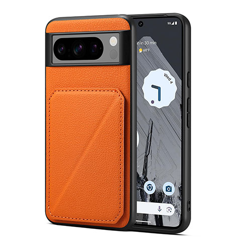 Funda Lujo Cuero Carcasa MT1 para Google Pixel 8 Pro 5G Naranja