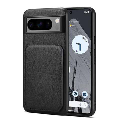 Funda Lujo Cuero Carcasa MT1 para Google Pixel 8 Pro 5G Negro