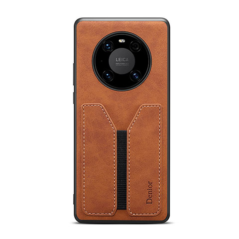 Funda Lujo Cuero Carcasa MT1 para Huawei Mate 50E Marron