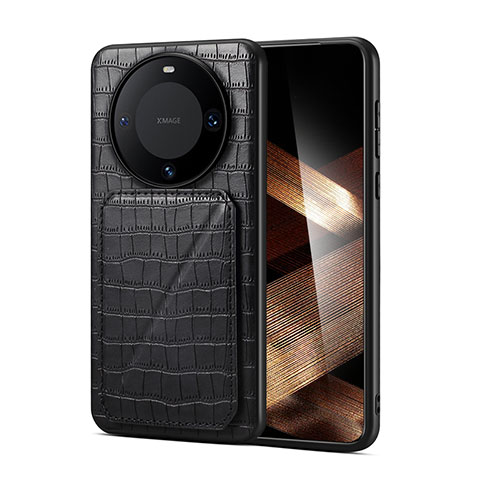 Funda Lujo Cuero Carcasa MT1 para Huawei Mate 60 Pro Negro