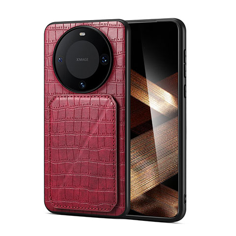 Funda Lujo Cuero Carcasa MT1 para Huawei Mate 60 Pro+ Plus Rojo