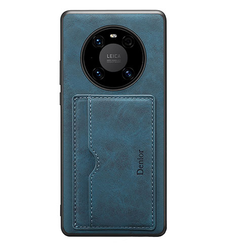 Funda Lujo Cuero Carcasa MT2 para Huawei Mate 50 Azul