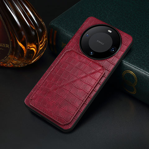 Funda Lujo Cuero Carcasa MT2 para Huawei Mate 60 Pro+ Plus Rojo