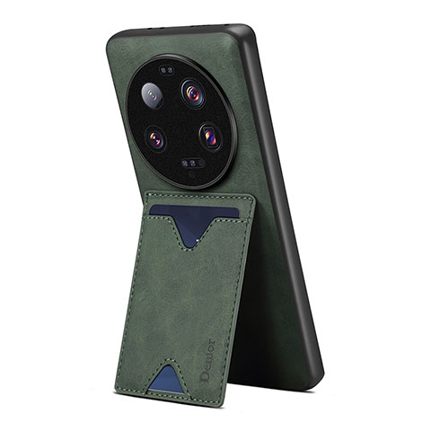 Funda Lujo Cuero Carcasa MT2 para Xiaomi Mi 13 Ultra 5G Verde