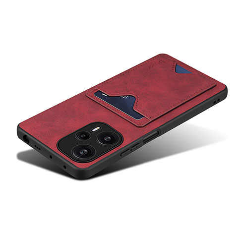 Funda Lujo Cuero Carcasa MT2 para Xiaomi Redmi Note 12 Turbo 5G Rojo