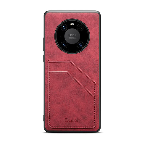 Funda Lujo Cuero Carcasa MT3 para Huawei Mate 50 Pro Rojo