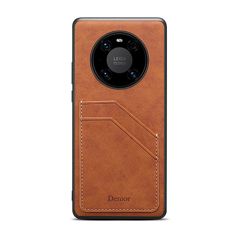 Funda Lujo Cuero Carcasa MT3 para Huawei Mate 50E Marron