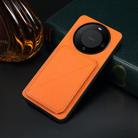 Funda Lujo Cuero Carcasa MT4 para Huawei Mate 60 Naranja