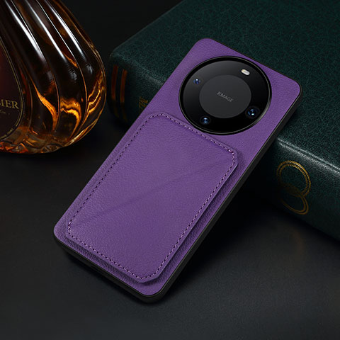 Funda Lujo Cuero Carcasa MT4 para Huawei Mate 60 Pro+ Plus Morado