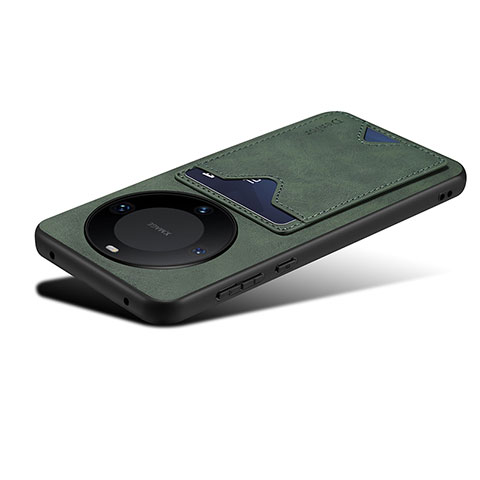 Funda Lujo Cuero Carcasa MT5 para Huawei Mate 60 Pro+ Plus Verde