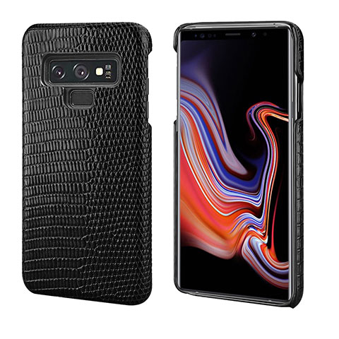 Funda Lujo Cuero Carcasa P02 para Samsung Galaxy Note 9 Negro